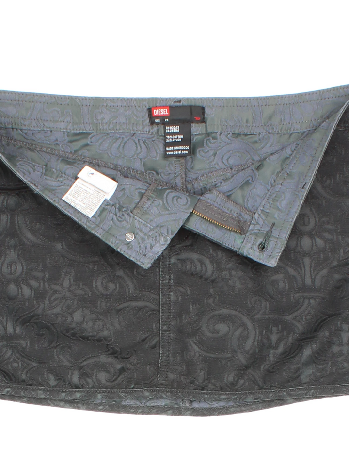 Y2K Diesel Cut Out  Mini Skirt (Size L)