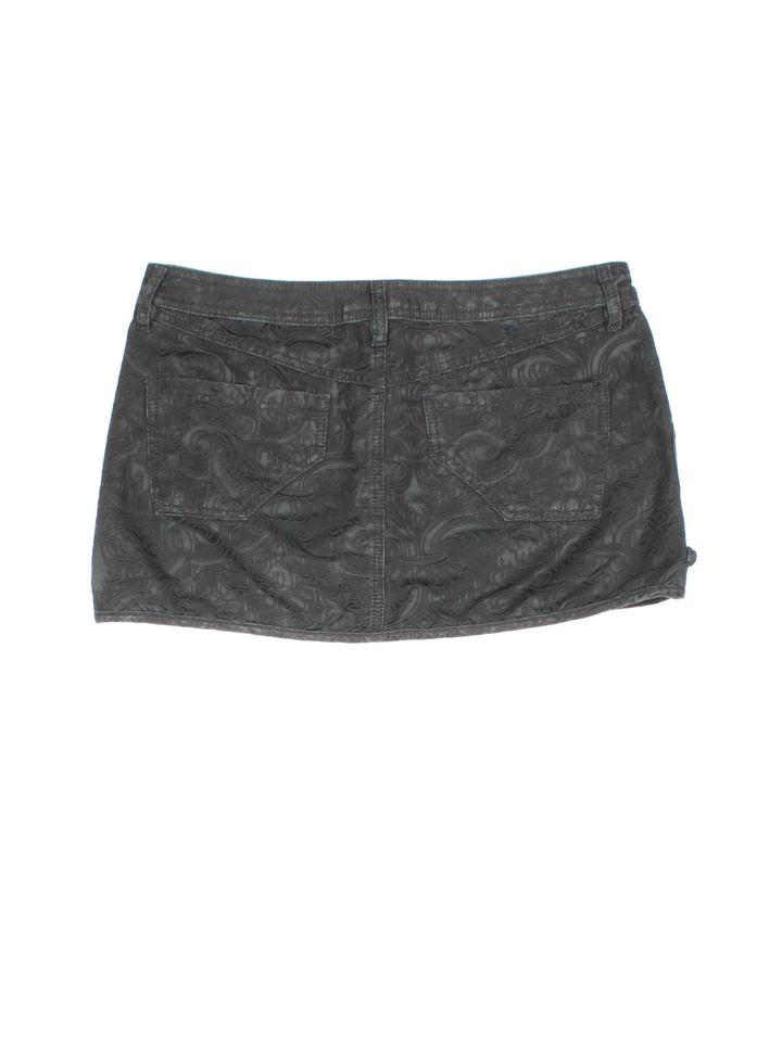 Y2K Diesel Cut Out  Mini Skirt (Size L)