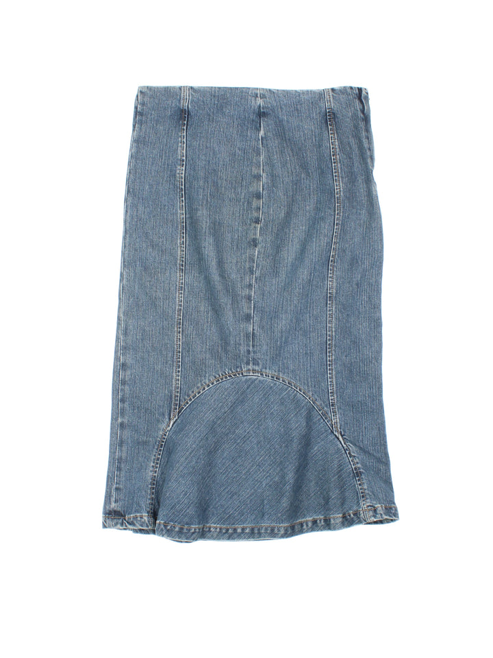 Vintage Hobbs Denim Midi Skirt (Size M)