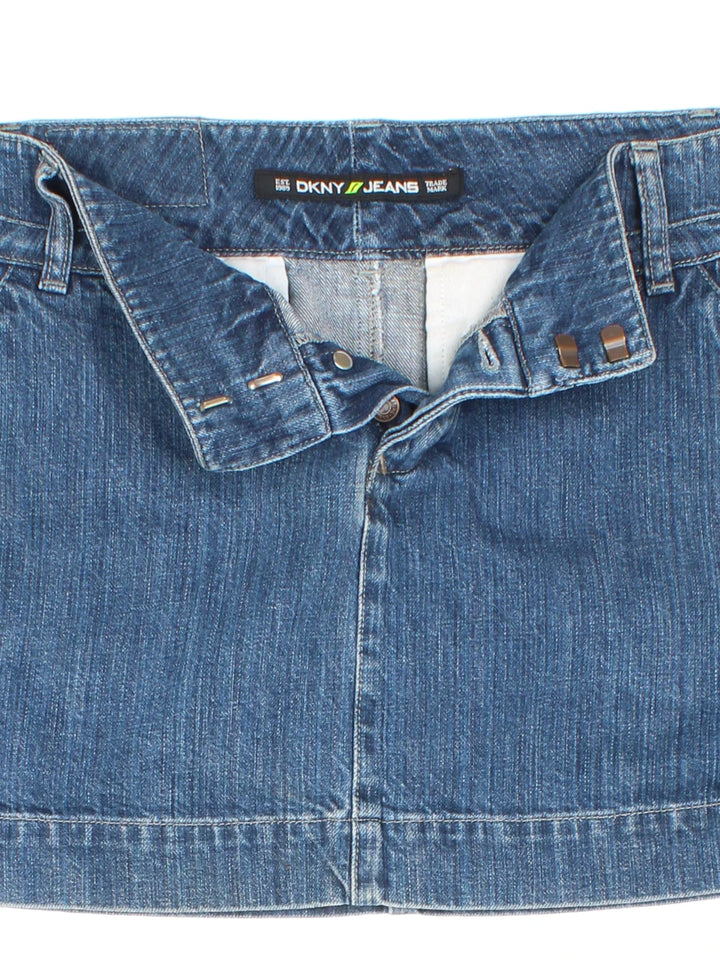 Y2K DKNY Denim Mini Skirt (Size XL)