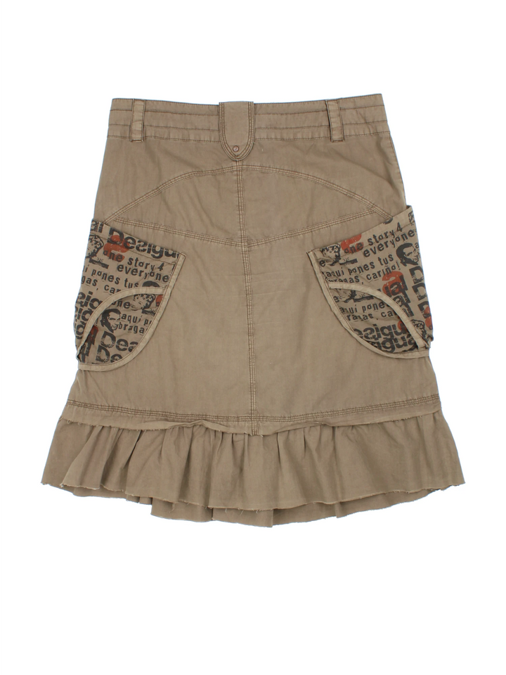 Y2K Desigual Mini Skirt (Size XL)