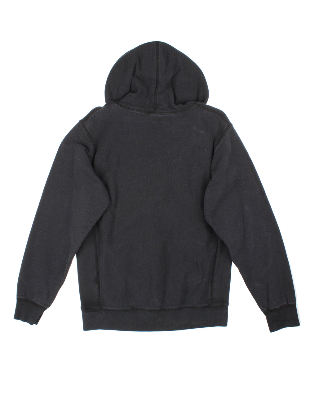 Supreme small box logo hoodie in black with pouch pocket. 
