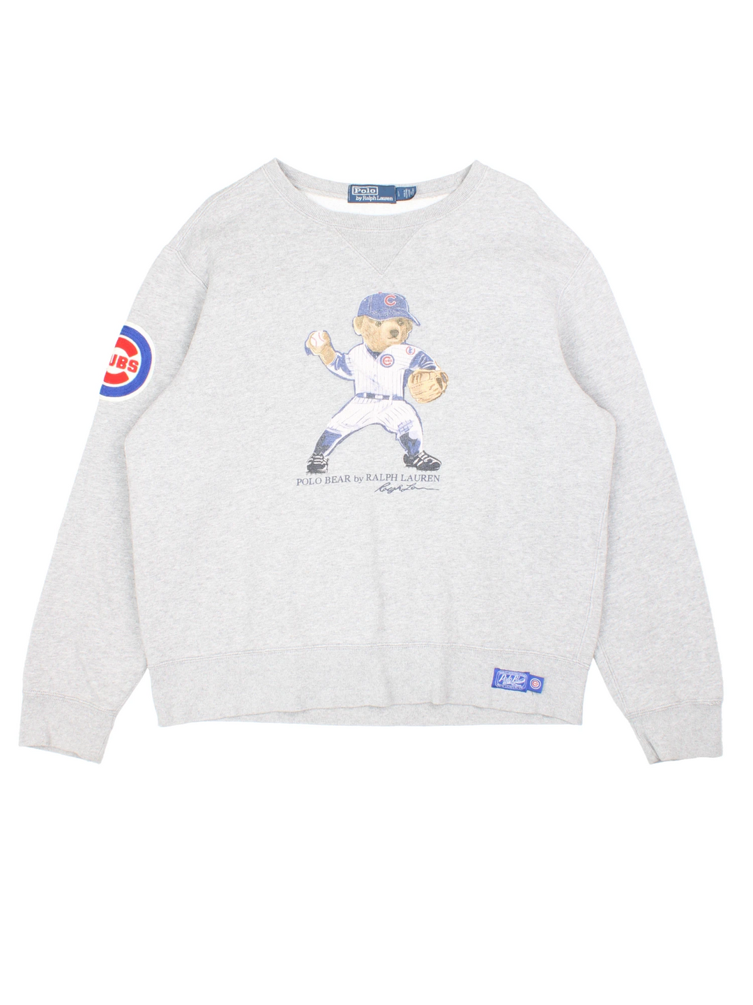 Polo Ralph Lauren MLB Chicago Cubs sweatshirt with print on the front and embroidered badge on the sleeve.