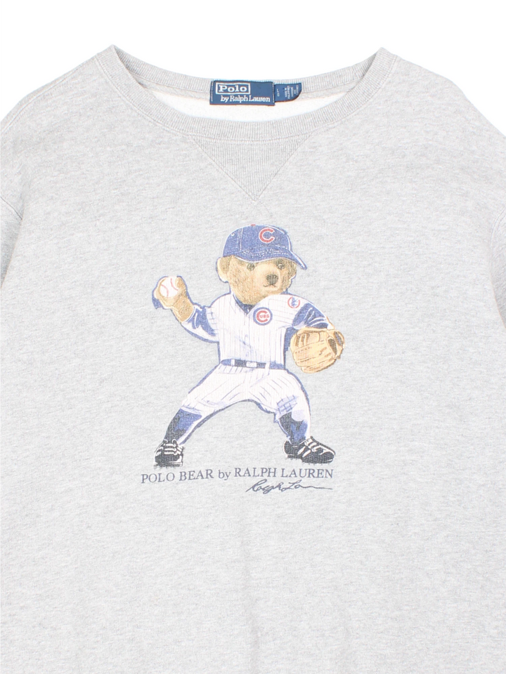 Polo Ralph Lauren MLB Chicago Cubs sweatshirt with print on the front and embroidered badge on the sleeve.