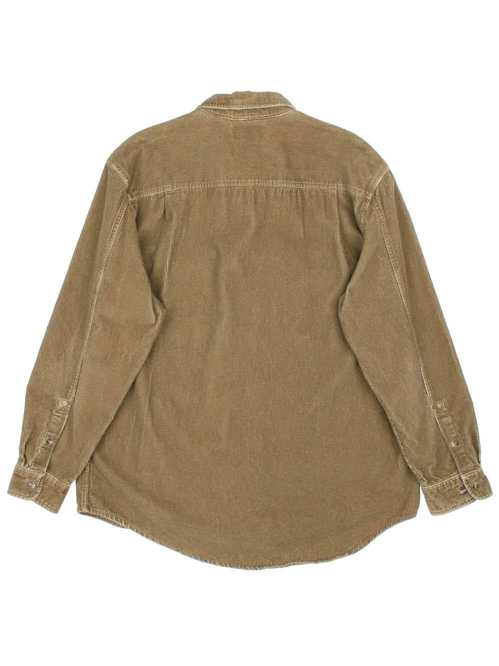 Timberland Corduroy Shirt in a brown colourway. Button up fastening, with front patch pockets and embroidered branded tab.