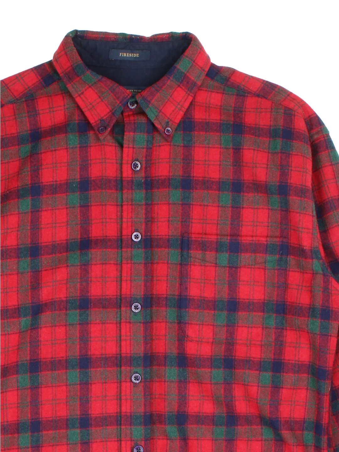 Pendleton Shirt in a red/checked colourway, button up with front pocket detail.