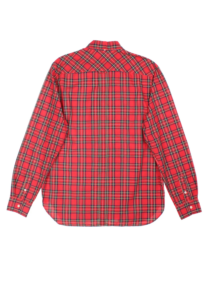 Fred Perry Shirt in a red colourway with all over check print, full button up with the logo embroidered on the front.