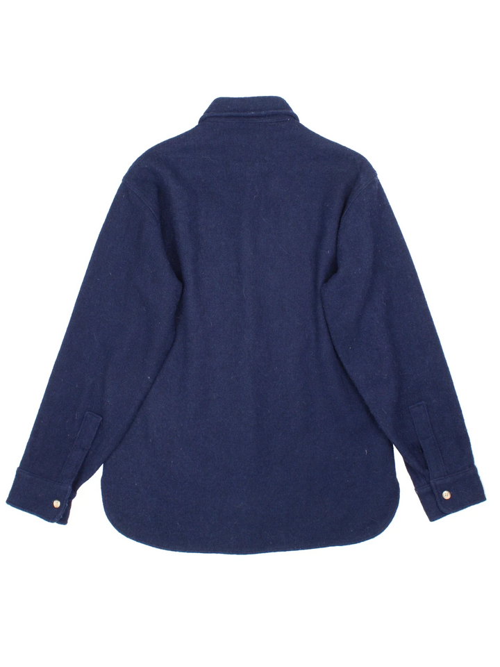 Woolrich Shirt in a blue colourway, full button up with double chest pockets.