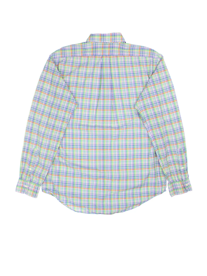 Ralph Lauren Plaid Shirt in a multicoloured colourway, buttons up with the logo embroidered on the front.