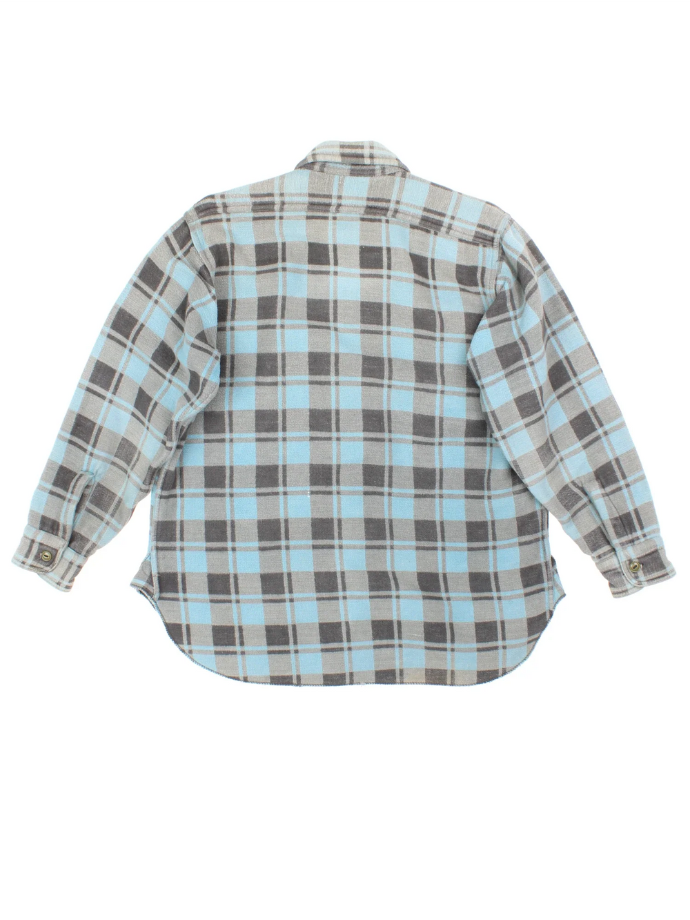 1960's Champion Flannel Shirt in a blue colourway, button up with double chest pockets.