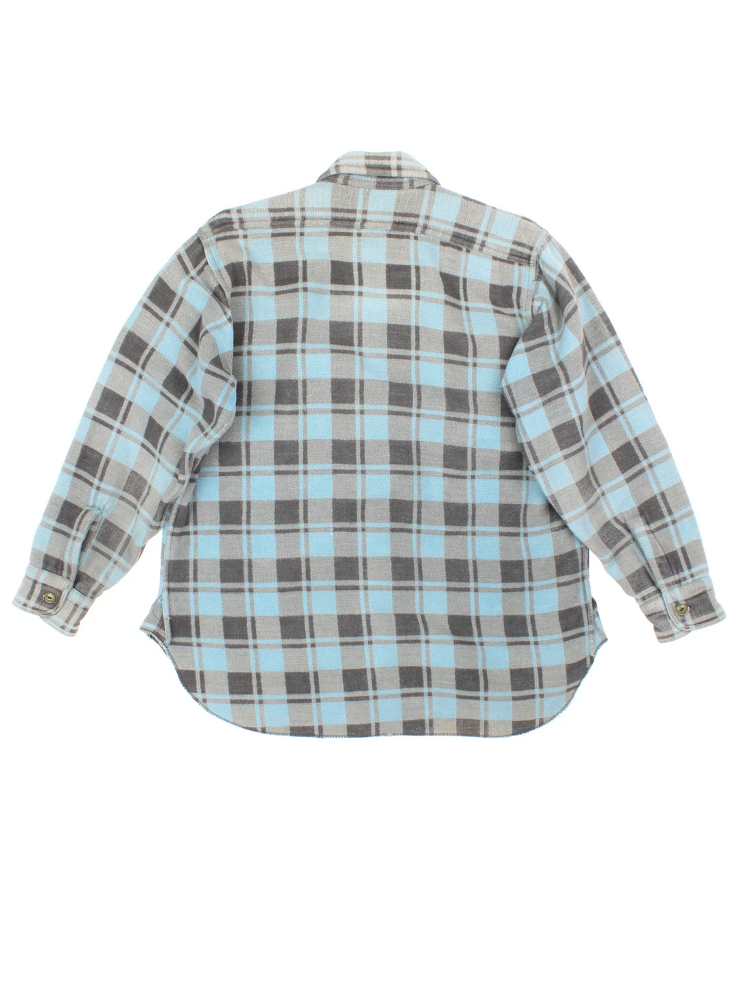 1960's Champion Flannel Shirt in a blue colourway, button up with double chest pockets.