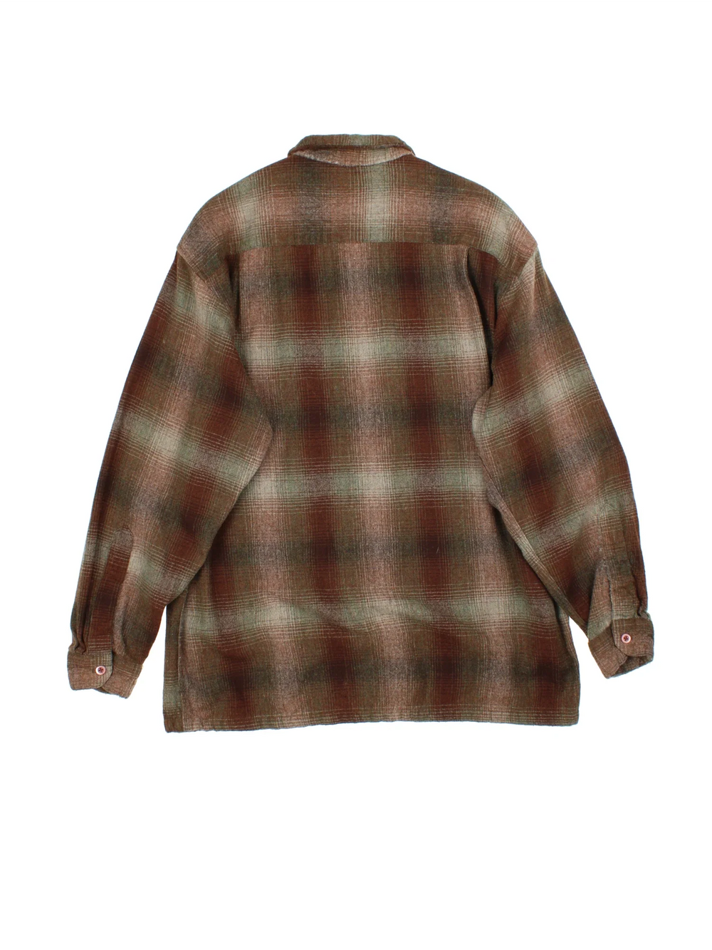 Pendleton Woolen Flannel Shirt in a brown colourway, buttons up and has double chest pockets.