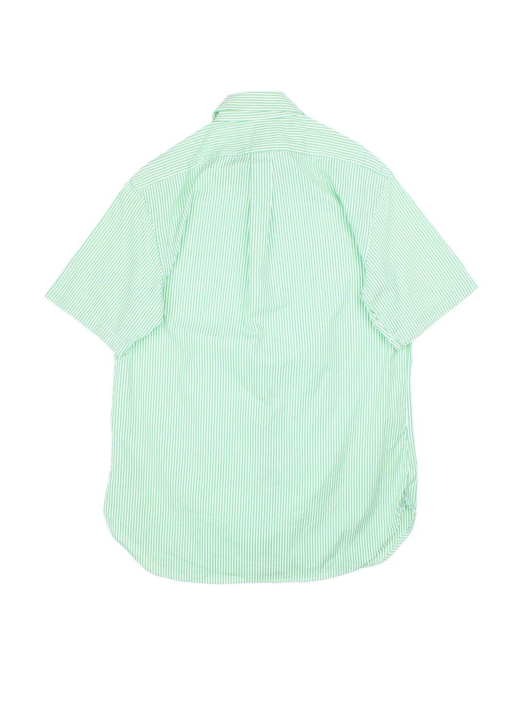 Ralph Lauren Shirt in a green/white colourway, button up with embroidered branding on front.