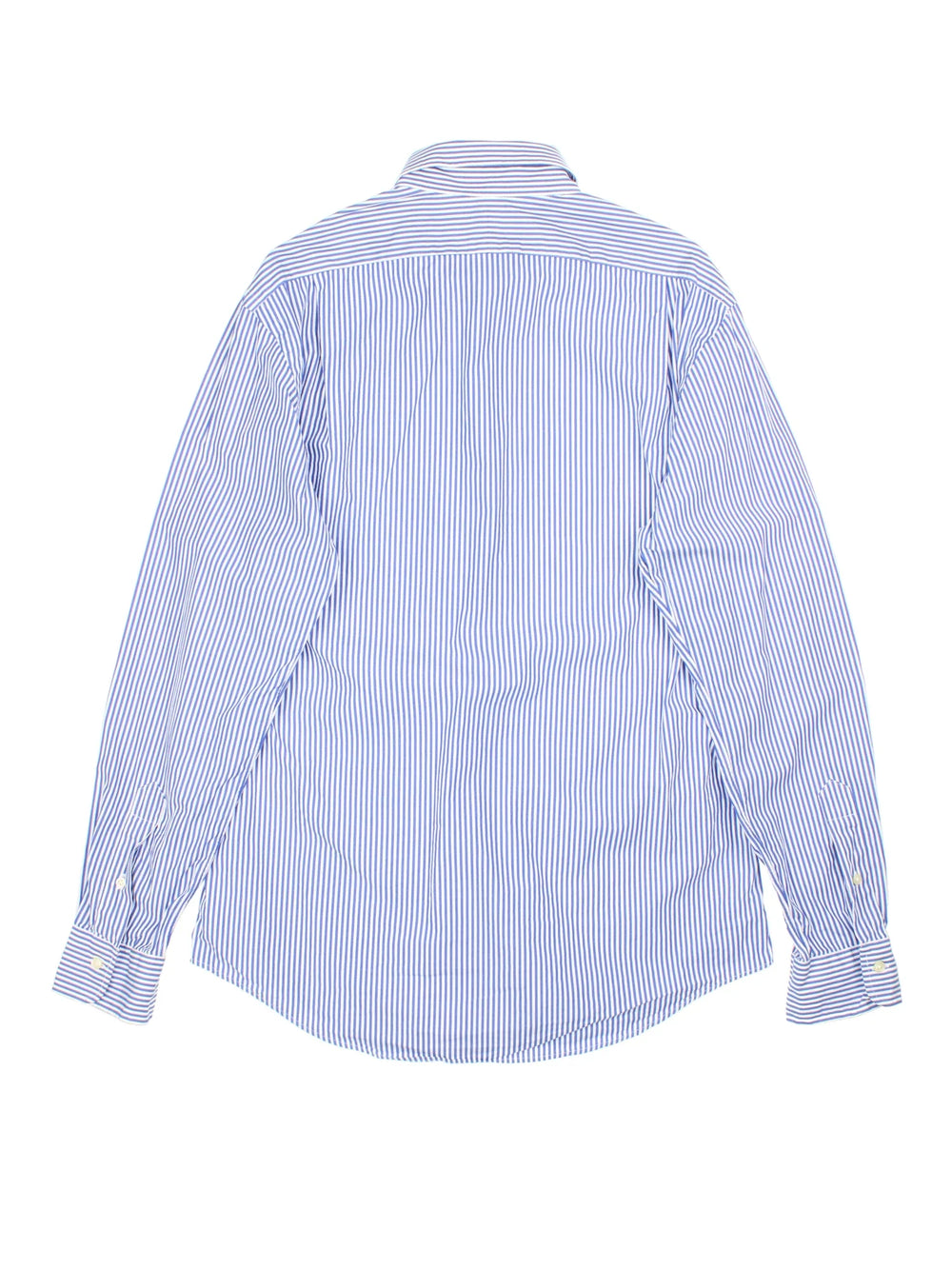 Ralph Lauren Shirt in a blue/white colourway, button up with embroidered branding on front.