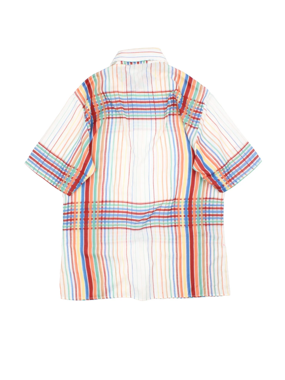 Vintage JC Penny Shirt in a white/multi colourway, button up with all over checked pattern.