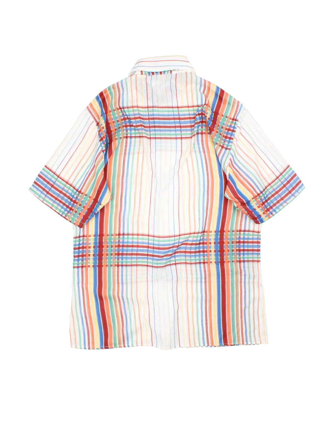 Vintage JC Penny Shirt in a white/multi colourway, button up with all over checked pattern.
