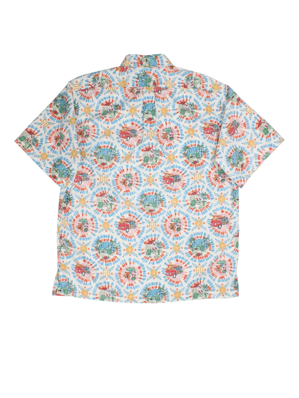 Vintage Reyn Spooner x Grateful Dead Shirt in a white/multi colourway, all over pattern and front pocket.