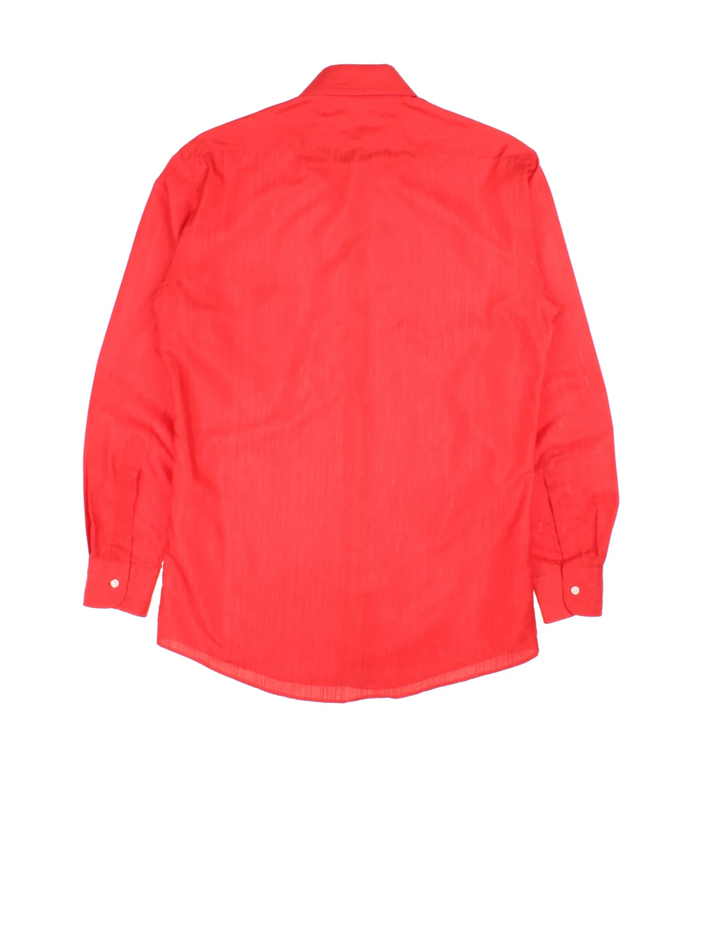 Yves Saint Laurent Shirt in a red colourway, button up and has a chest pocket with the logo printed in the fabric all over.