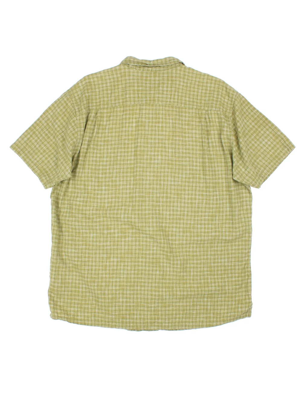 Patagonia Shirt in a green colourway, button up and has double chest pockets.