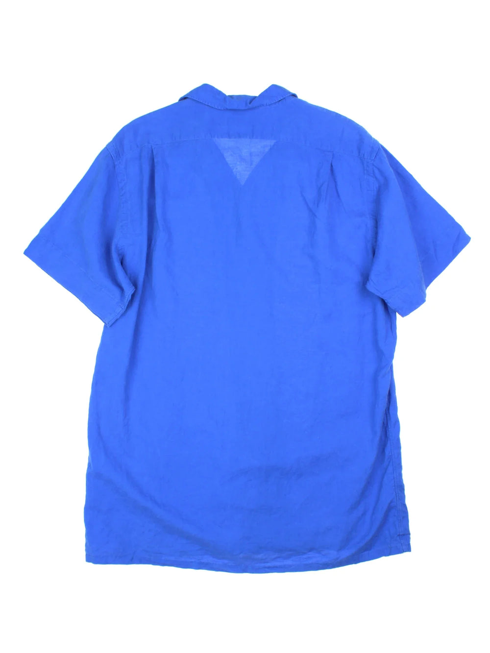 Ralph Lauren Shirt in a blue colourway, button up with the logo embroidered on the front.