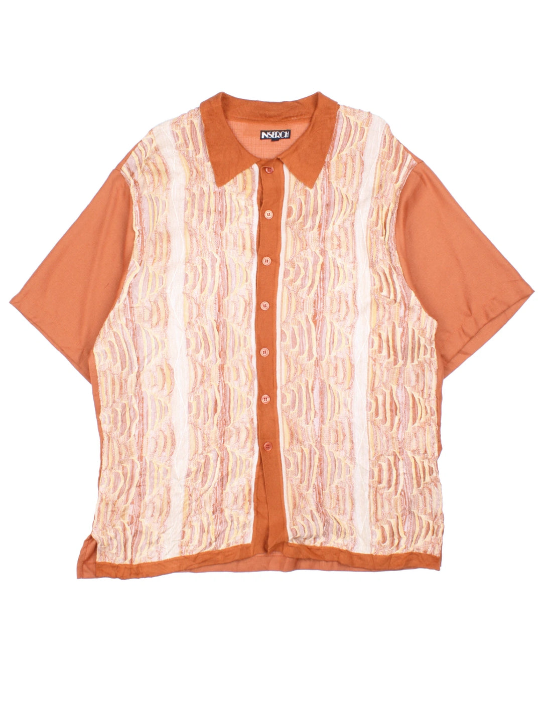 Vintage Inserch Knitted Pattern Shirt