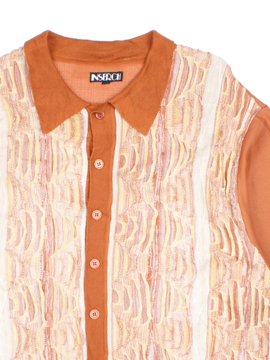 Vintage Inserch Knitted Pattern Shirt