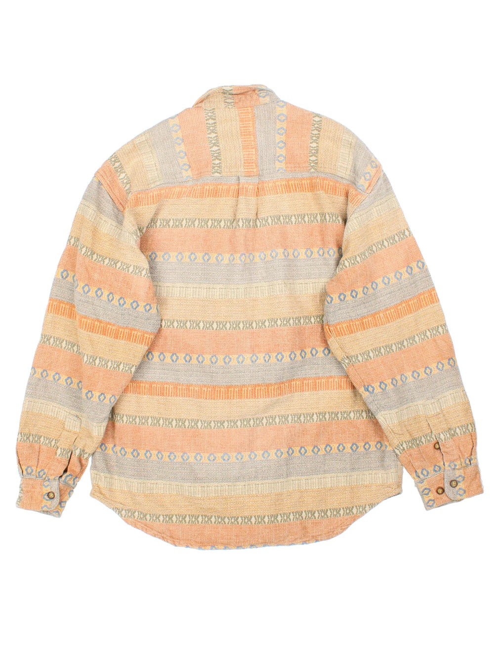 Vintage 90's The Territory Ahead Shirt in a multicoloured patterned colourway, button up and has a chest pocket.