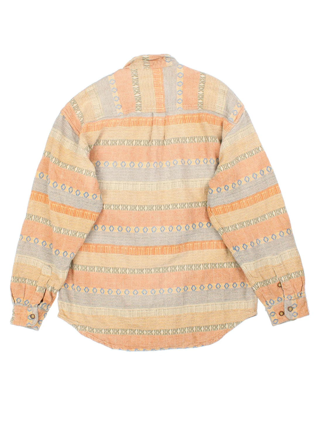 Vintage 90's The Territory Ahead Shirt in a multicoloured patterned colourway, button up and has a chest pocket.