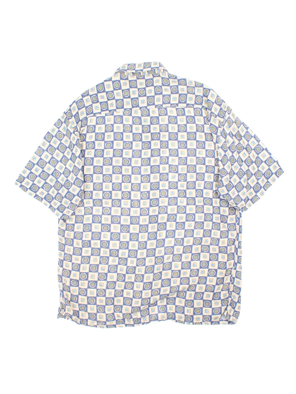Vintage Pierre Cardin Shirt in a blue colourway with all over print. Button up with front pocket detail.