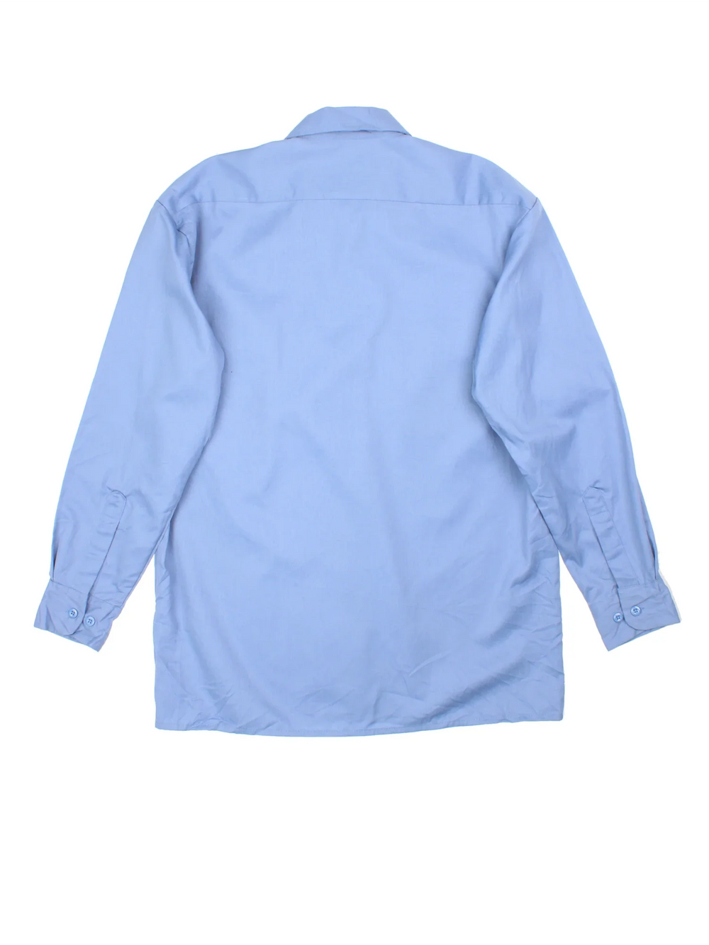 Dickies Work Shirt in a blue colourway, button up with double chest pockets and the logo embroidered by the hem, new with tag still on.