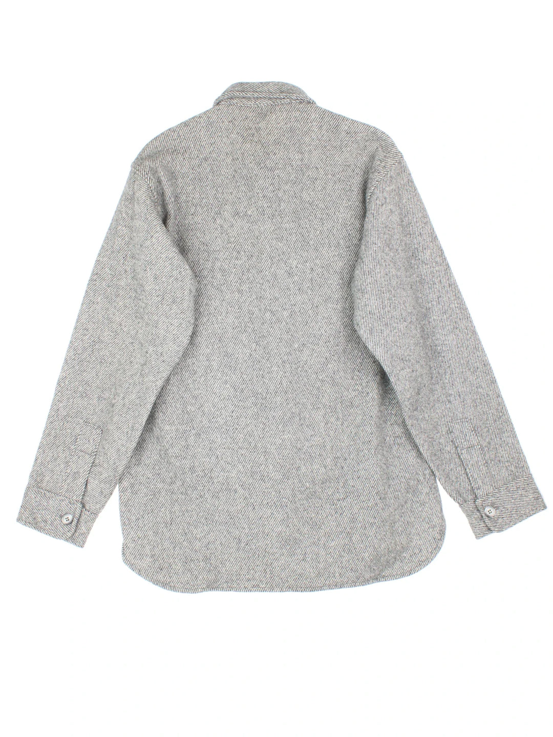 Woolrich Shirt in a grey colourway. Full button up with two pockets on the front.