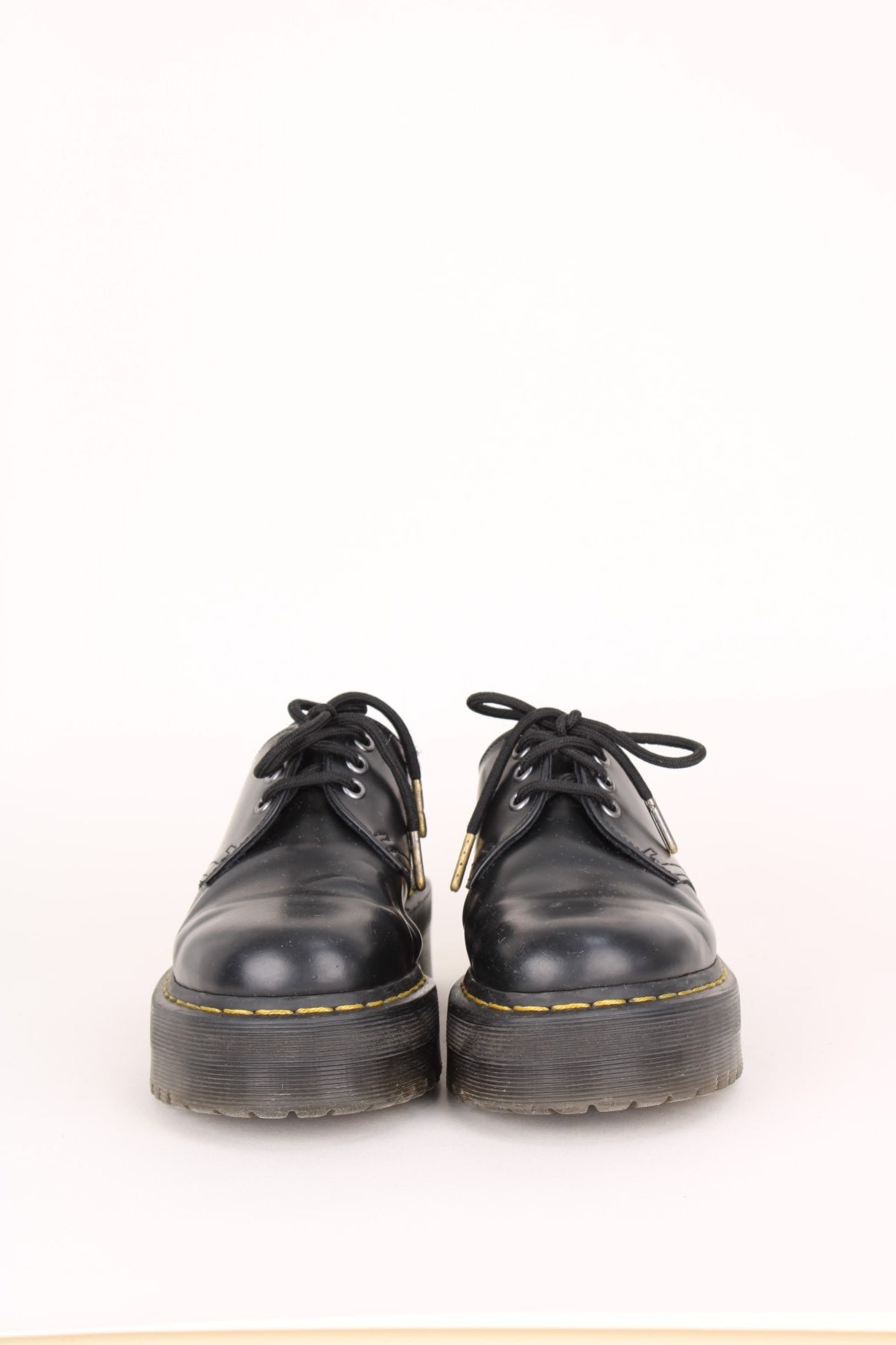 Dr. Martens 1461 ブラック UK6 1461 Women's Double Zip Leather Oxford Shoes in Black | Dr