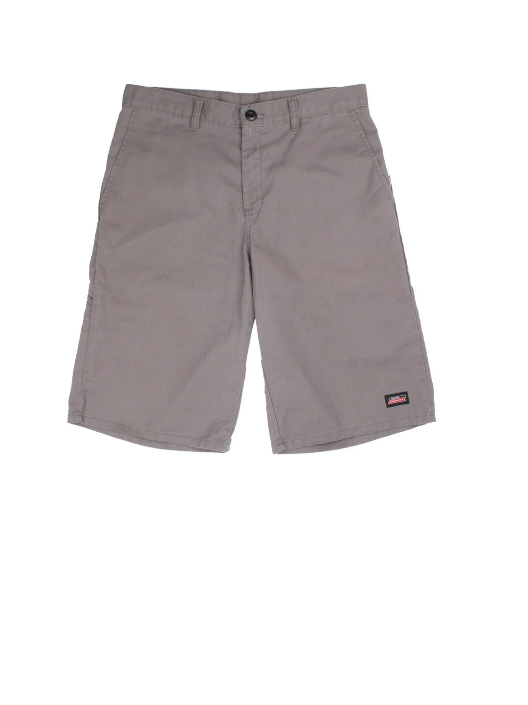 Vintage Dickies shorts in grey colourway with multiple pockets and the logo embroidered on the front/back.