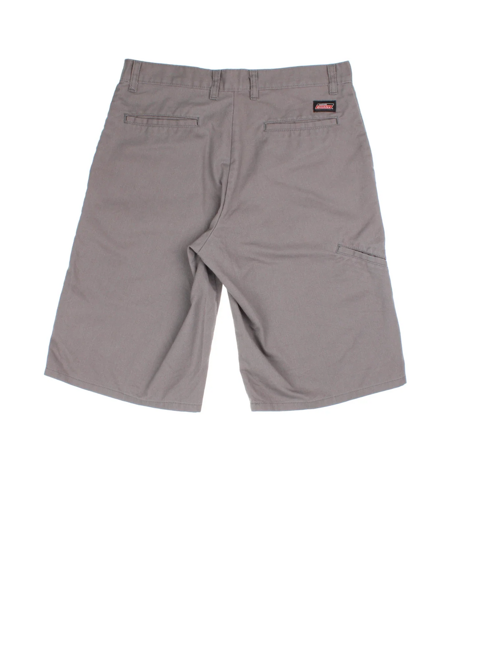 Vintage Dickies shorts in grey colourway with multiple pockets and the logo embroidered on the front/back.