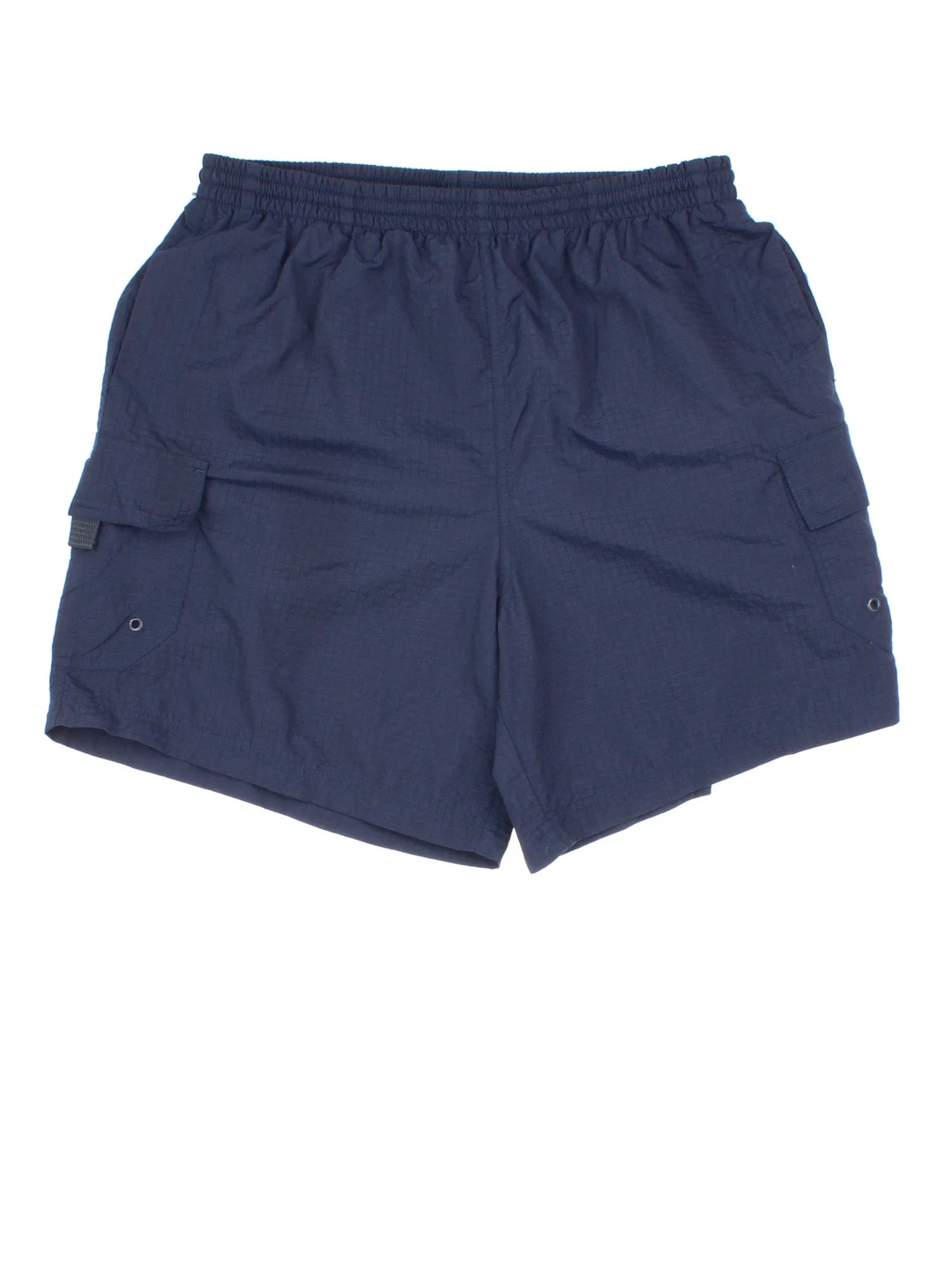 Vintage Ellesse Shorts in blue colourway with cargo pockets and netted lining.