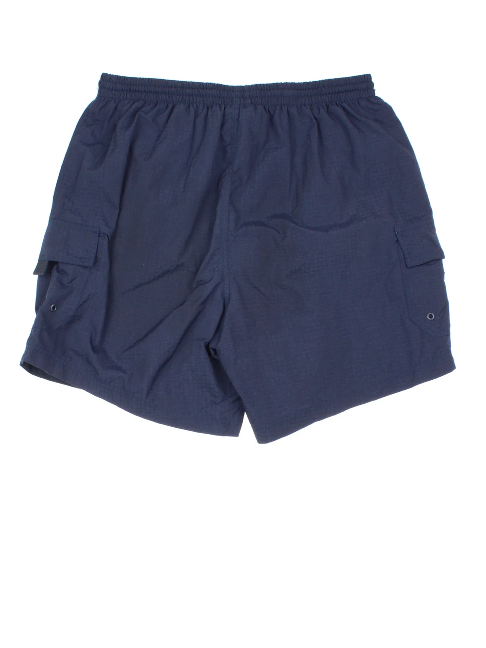 Vintage Ellesse Shorts in blue colourway with cargo pockets and netted lining.