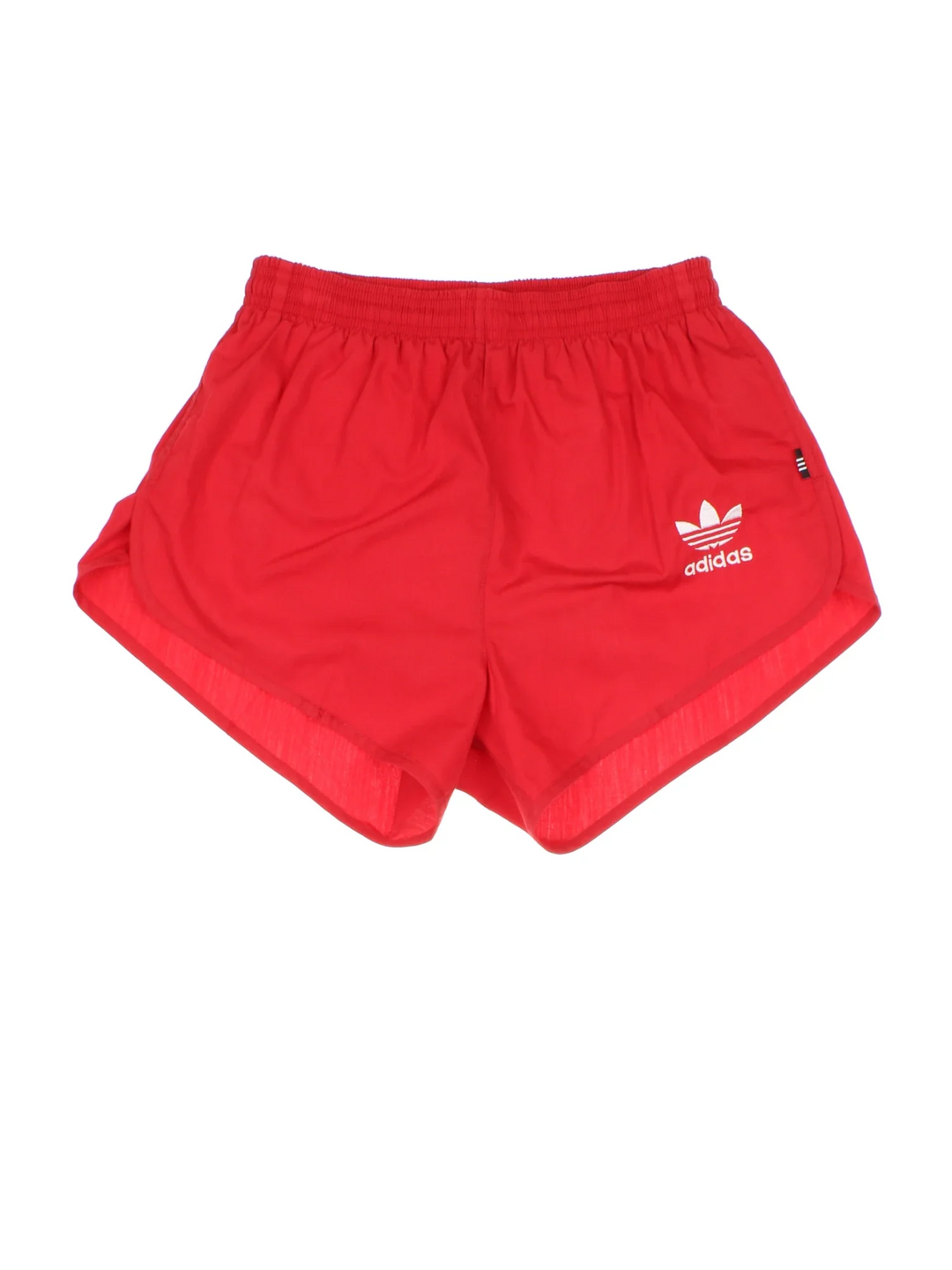 Vintage Adidas Sports Shorts in red colourway with embroidered logo on the front.