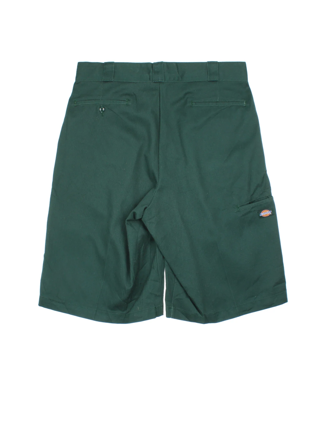 Vintage Dickies Shorts in green colourway with multiple pockets and the logo embroidered on the front/pocket.