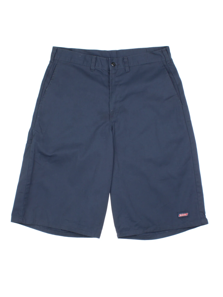 Vintage Dickies Shorts in blue colourway with multiple pockets and the logo embroidered on the front/pocket.