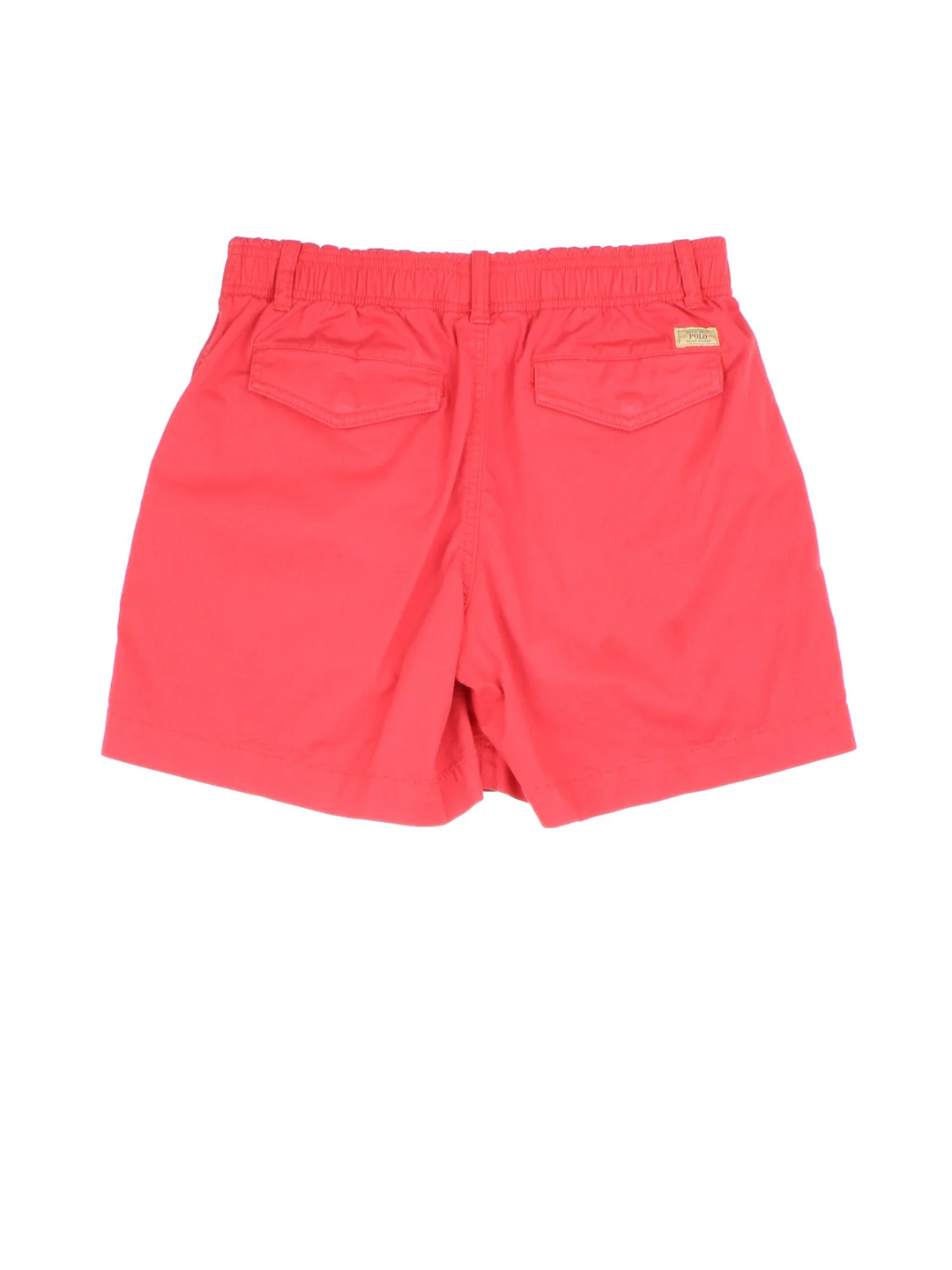 Ralph Lauren shorts in red colourway with multiple pockets and the logo embroidered on the back.