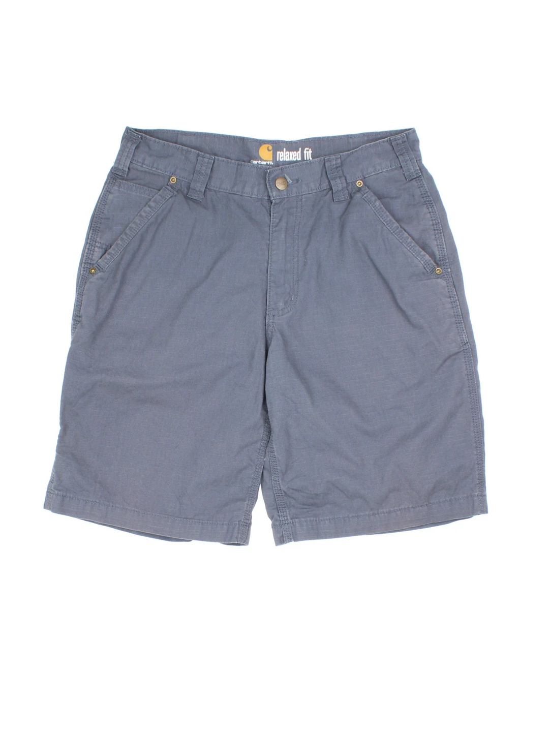 Carhartt Shorts in grey colourway with multiple pockets and the logo embroidered on the back.