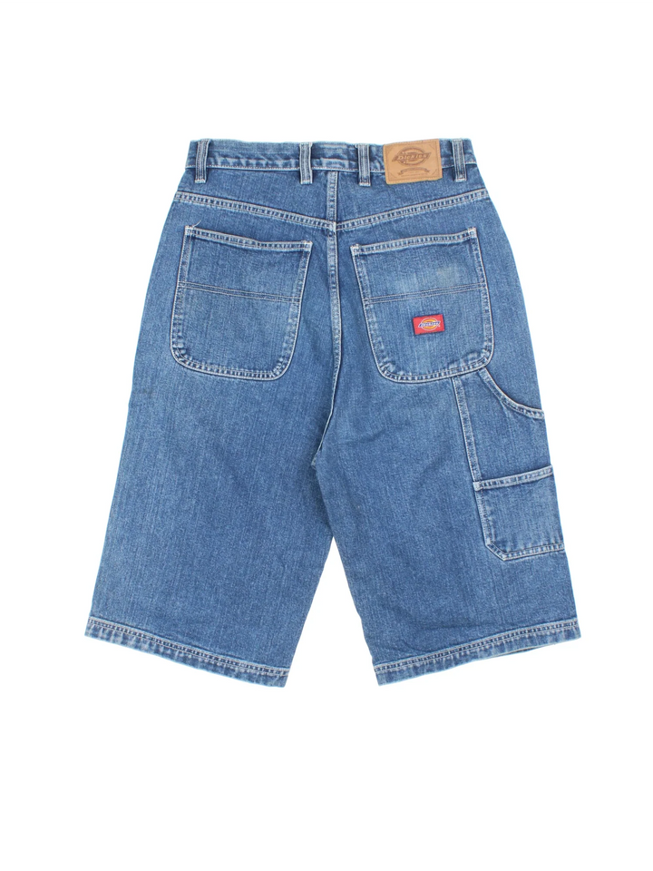 Vintage Dickies Jorts in blue colourway with multiple pockets and the logo embroidered on the back.