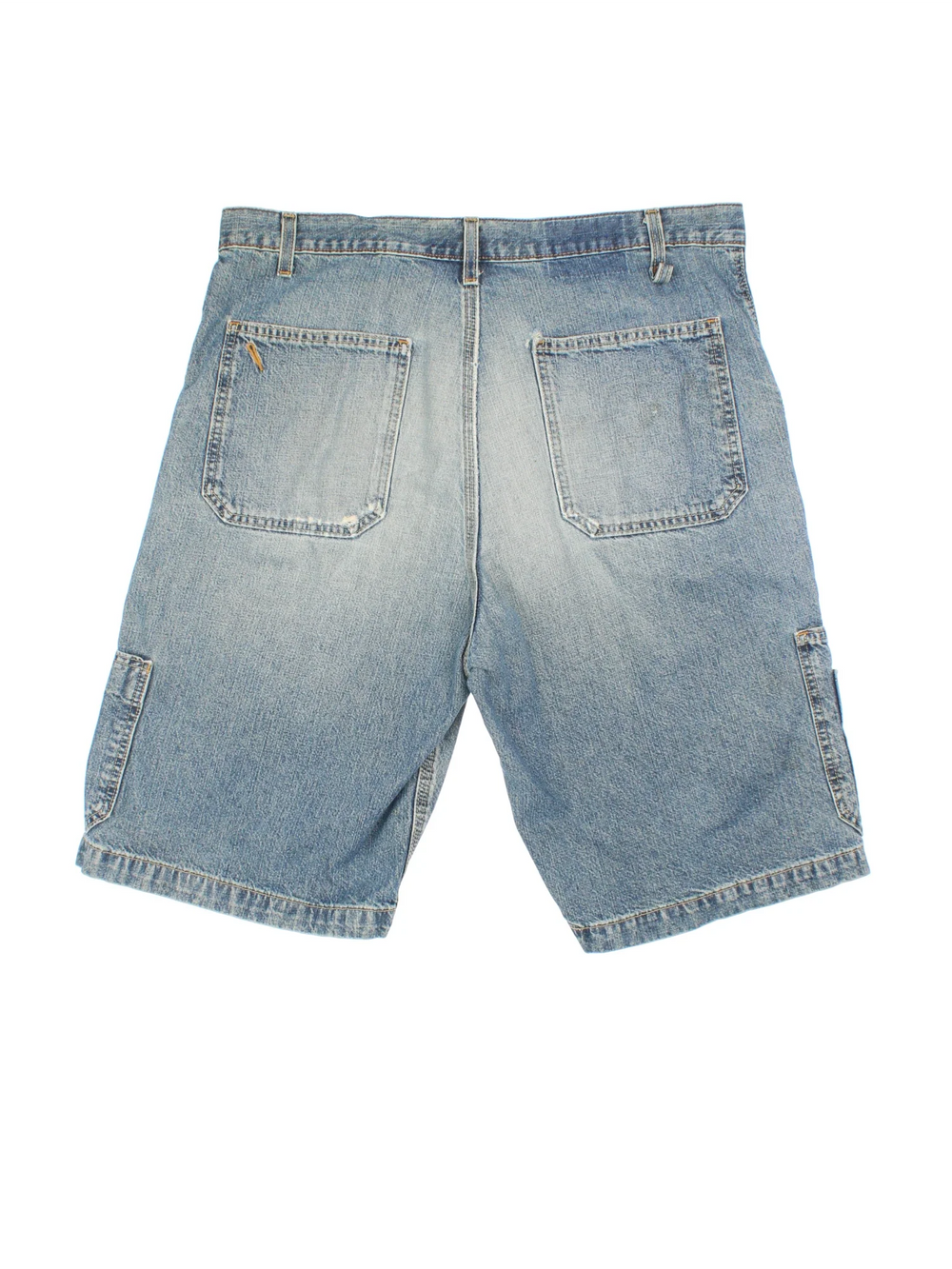 Vintage Levi Strauss Cargo Shorts in blue colourway with zip fly fastening and multiple pockets.