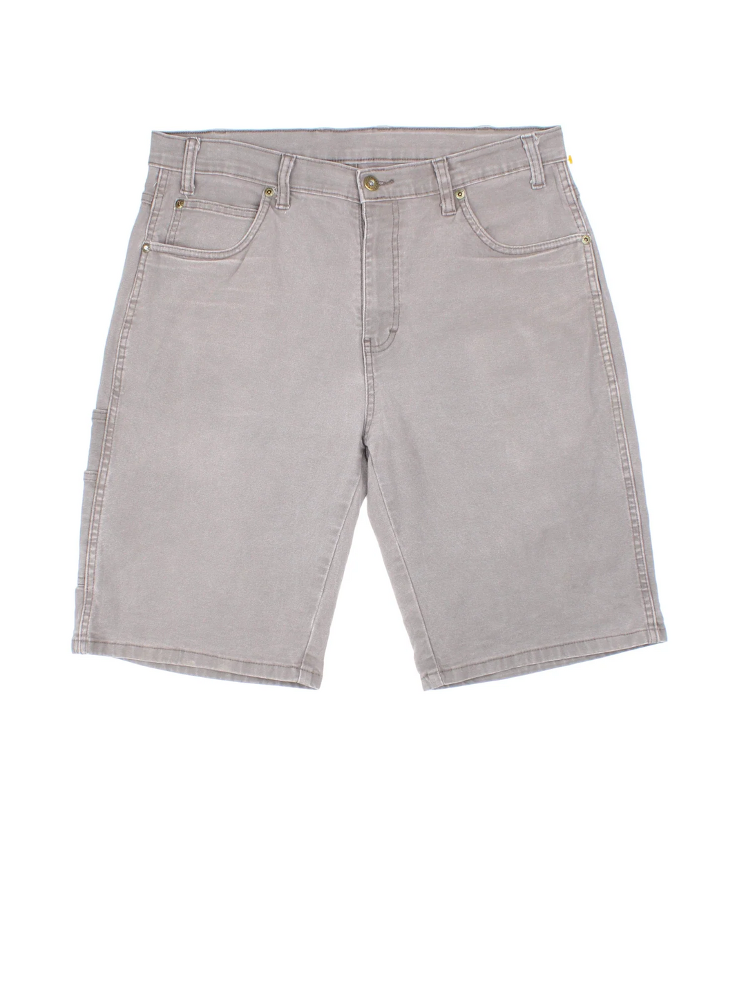 Dickies Shorts in grey colourway. Zip fly fastening, multiple pockets and branding embroidered on back.