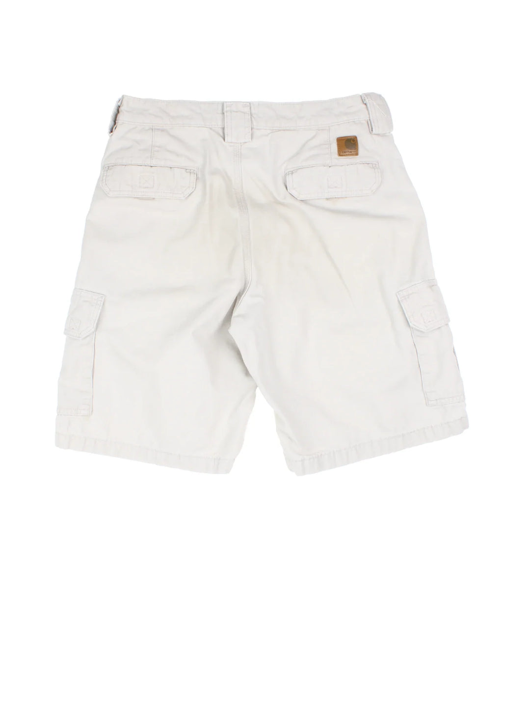 Carhartt Shorts in tan colourway with multiple pockets and embroidered branding detail on back.
