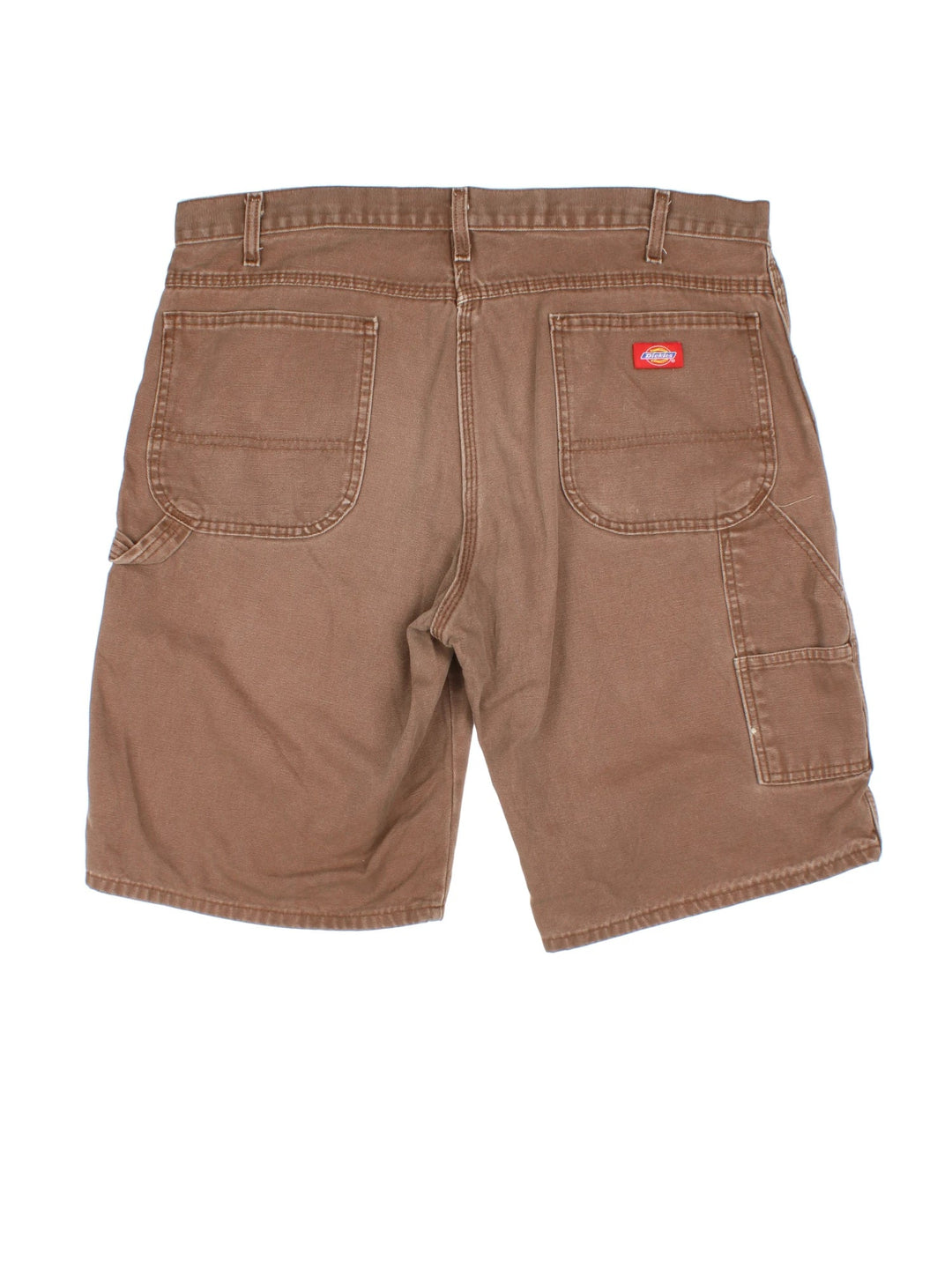 Dickies Shorts in brown colourway with multiple pockets and embroidered branding detail on back.