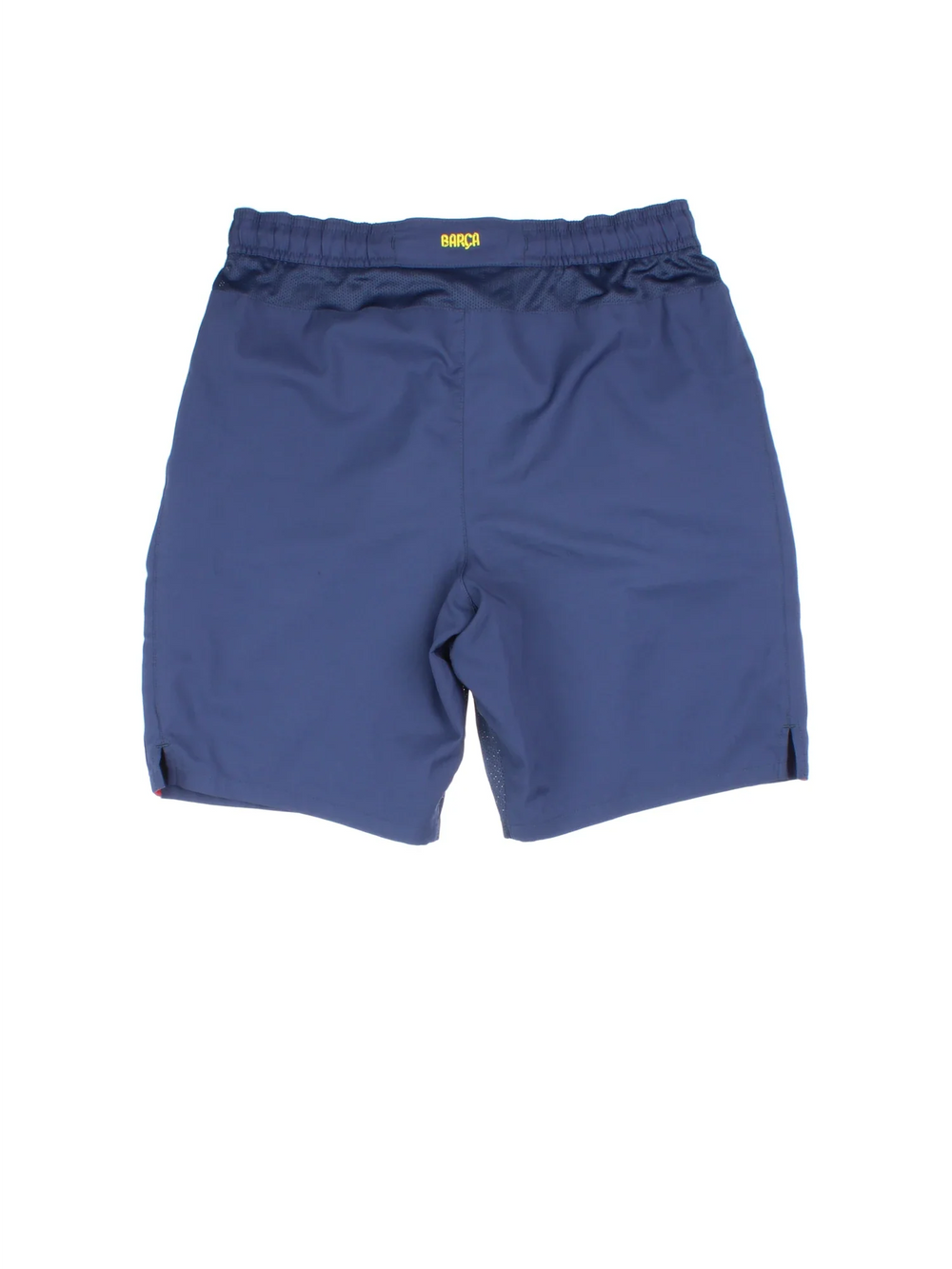 2012/13 Barcelona Nike Home Football Shorts in blue colourway. Drawstring waist, contrast piping and the logo embroidered on the front/back.