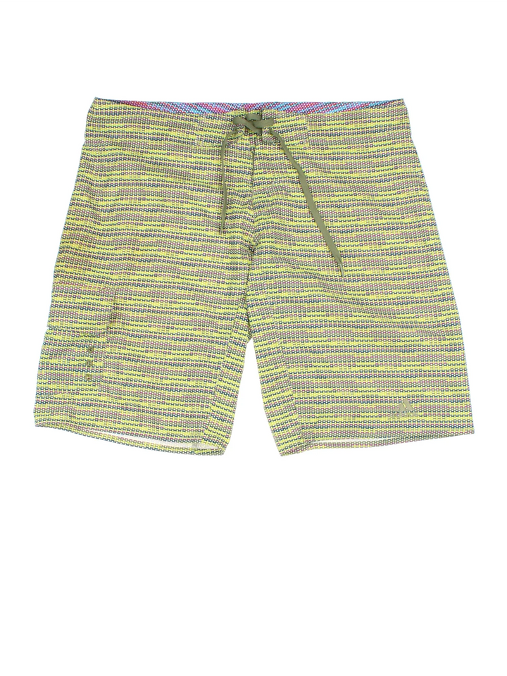 Vintage Adidas Board shorts in yellow colourway with lace up fastening, multiple pockets and the logo embroidered on the front.