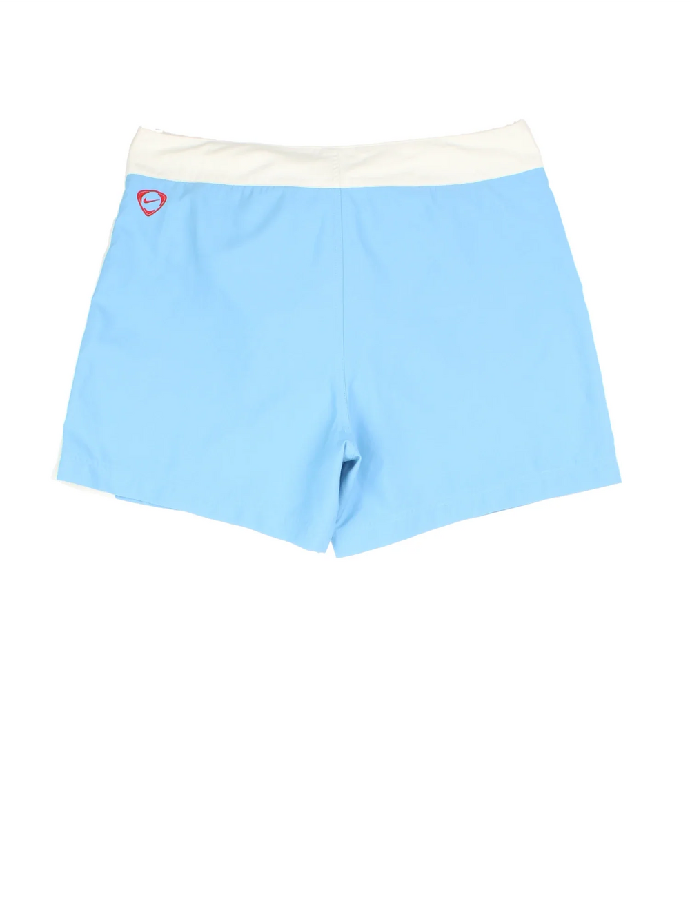Vintage Coppa America Nike shorts in blue/white colourway with lace up fastening, mesh insert and the logo embroidered on the front.