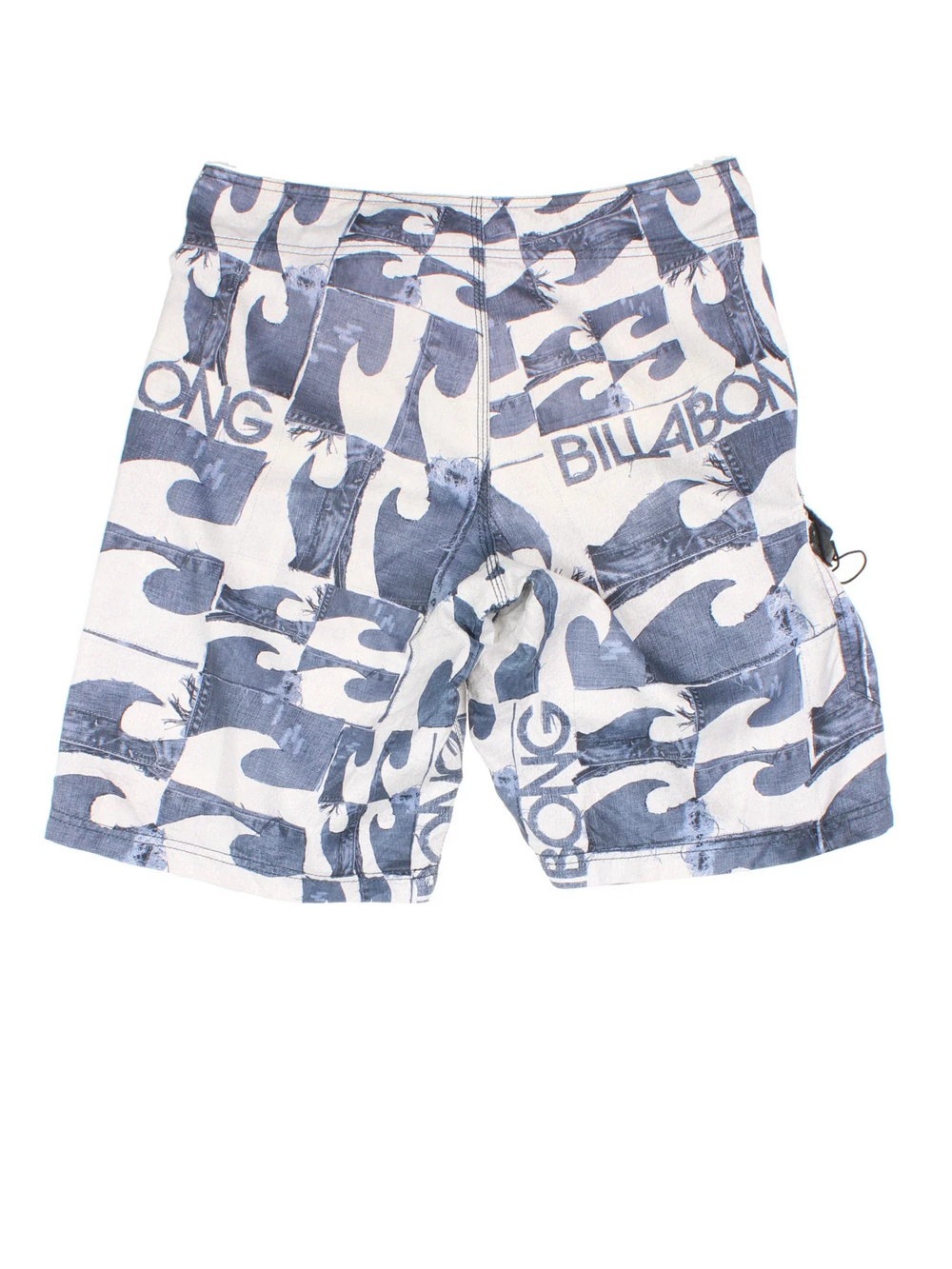 Vintage Billabong Board shorts in blue/white colourway with lace up fastening and the logo embroidered on the front.